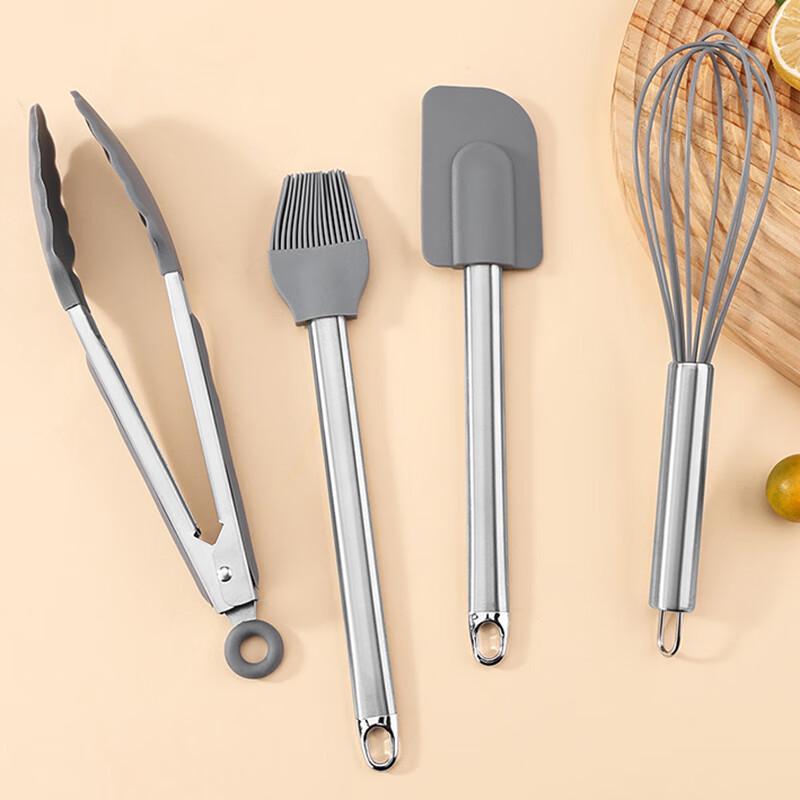 

4-Piece Silicone Baking & Cooking Utensil Set