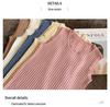 Ice Silk Korean-Style Sleeveless Camisole Tank for Women – Summer Knitted Round Neck Versatile Base Shirt