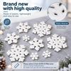 5/10pcs/Pack Foam White Snowflakes Plastic Window Decorations  For Christmas Party Decor