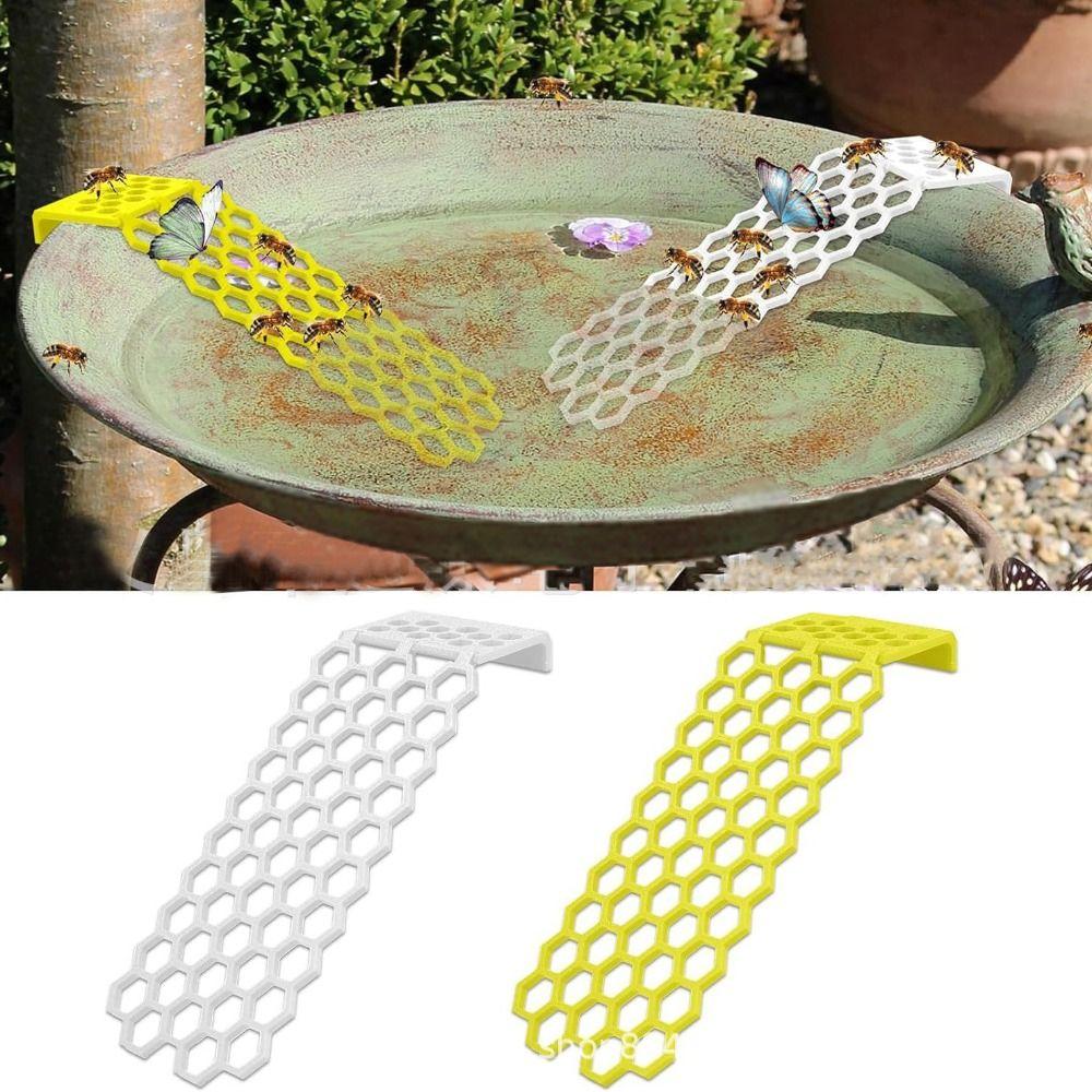 Thirsty Pollinators Bee Water Catcher Cups Yellow Floating Bee Island  for Outdoor