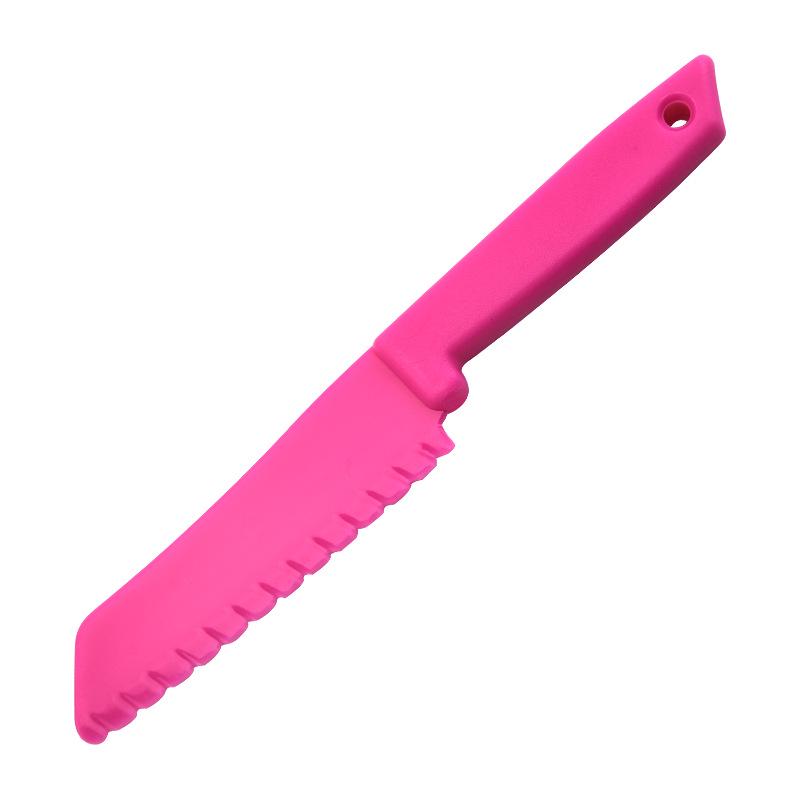 Children's Cake & Fruit Cutting Set: PP Plastic Knife & Board