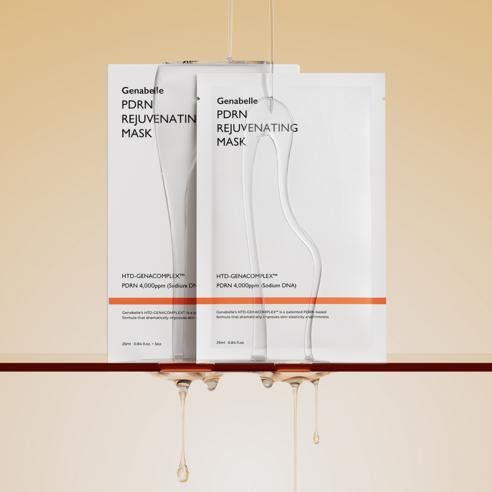 Genabelle PDRN Rejuvenating Mask Pack Hydrating Nourishing Facial Sheet Mask 5 Sheets