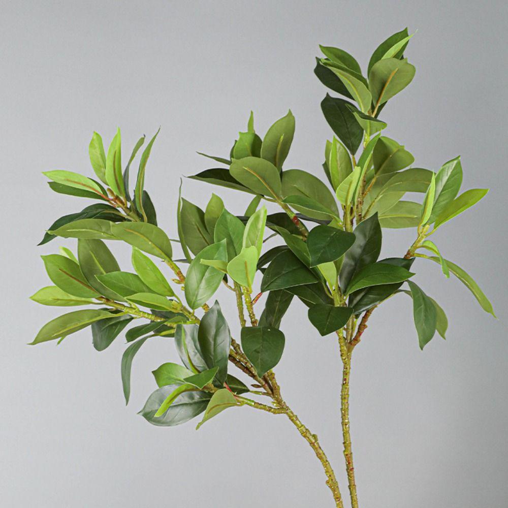 Large Artificial Ilex Chinensis Real Touch Pachira Branches  Home Living Room Decor