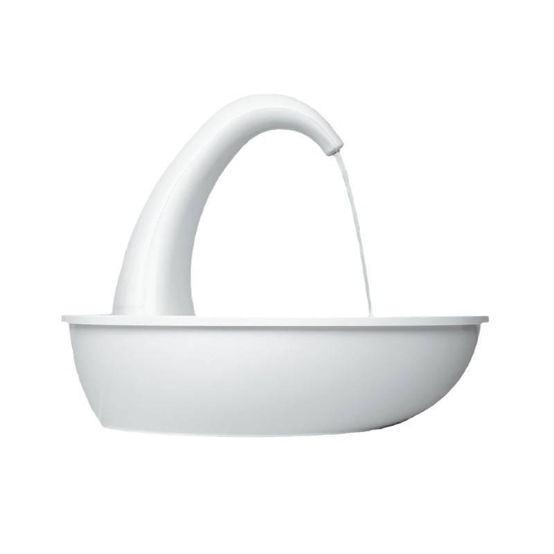 Pioneerpet Schwan Haustier-Trinkbrunnen Ideal für Katzen und Hunde mit leisem Betrieb und einfachen Reinigungsfunktionen