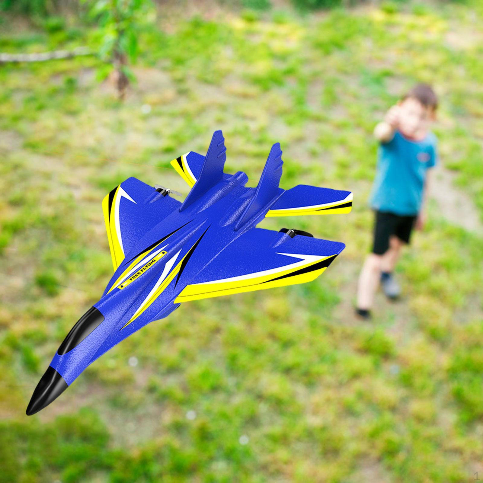 

Радіокерований літак Іграшки Легкий в управлінні Гіростабілізатор Легкий пінопласт - пульт дистанційного керування для Молодих Blue Single battery