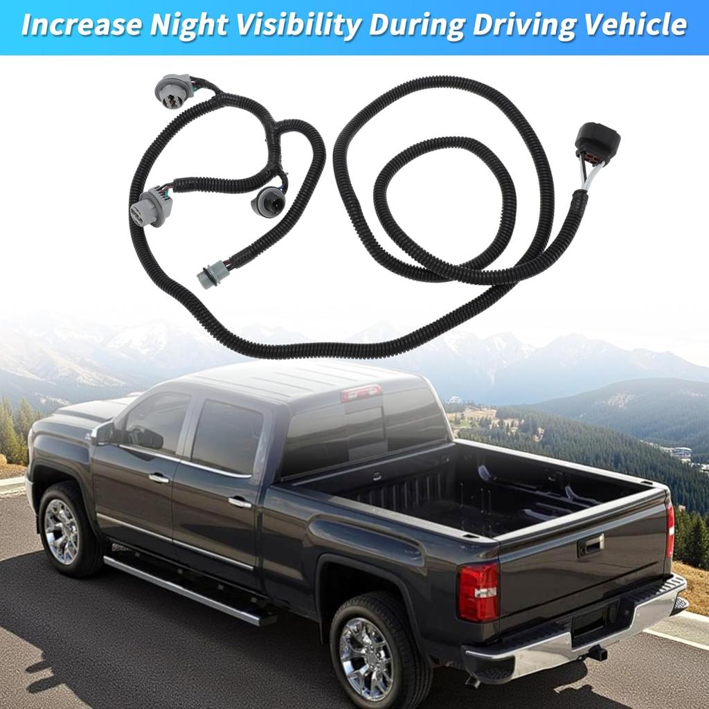 Passenger Side Tail Light Harness for GMC Sierra 1500 2014-2015 Right Tail Lamp Wiring for GMC Sierra 2500 3500 HD 2015 No.22869171