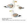 3Pcs/Set Wooden Sea Duck Wall Decoration Farmhouse Rustic Sea Bird Wall Art Sculpture Home Living Room Bathroom Wall Decorative Sign