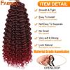 14 Inch Marshmallow Afro Curl Crochet Hair SyntheticTwist Braid Kinky Curly Braiding Hair Extensions Ombre Blonde For Black Women