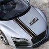 Fashion WRC Stripe Car Covers Vinyl Racing Sports Decal Head Car Sticker Wrap Vinyl Stickers For Car Head Decoration For Ford VW