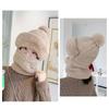 Winter Scarf Hooded Set For Women Outdoor Ski Beanies Warm Riding Keeping Warm Scarf Hat