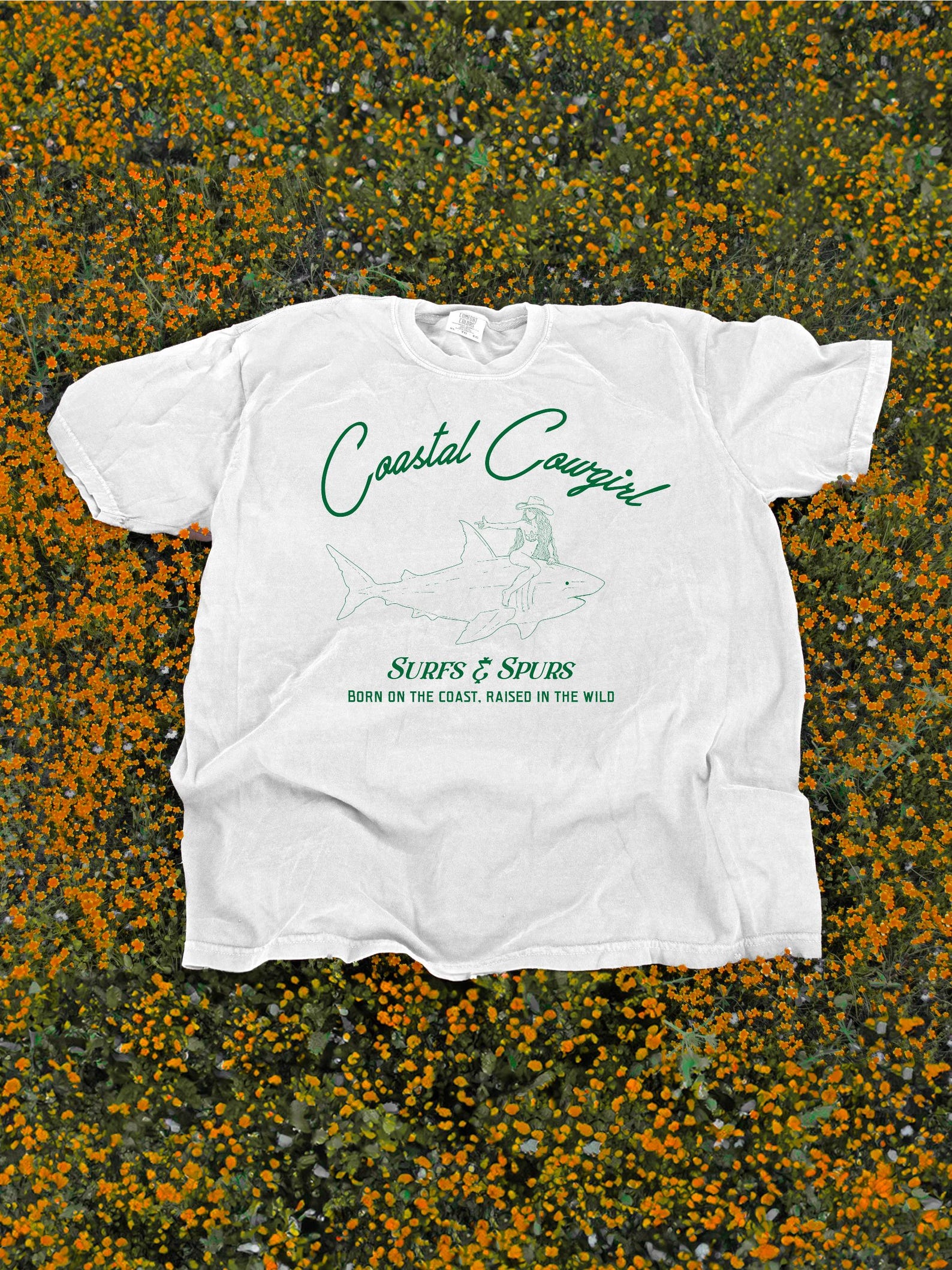 Coastal Cowgirl Beach Wear T-Shirt, Country Rodeo Shirt, Ocean T-Shirt, Coastal Cowgirlie Graphic Shirt, Costal Rodeo Te, 100% Cotton CC1717 XL