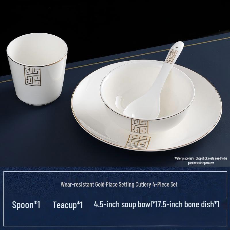 

Chinese Style Bone China Dinnerware Set