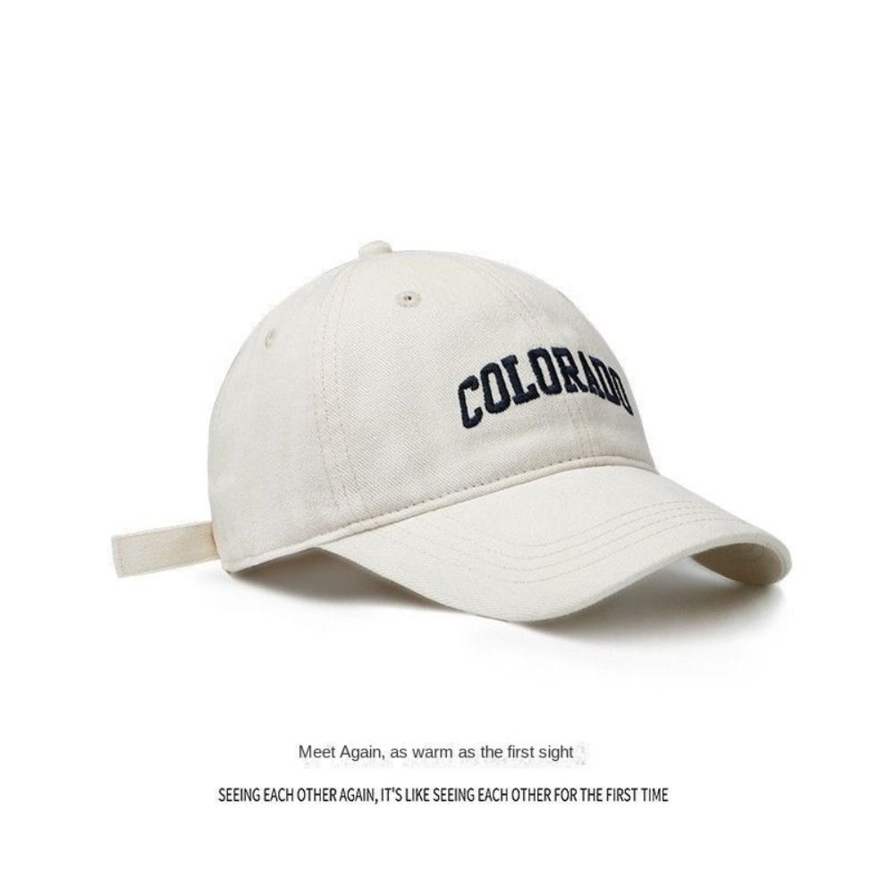 Sun Protection Baseball Hat Embroidered Letter Duck Tongue Cap New Sun Hat  Spring Summer