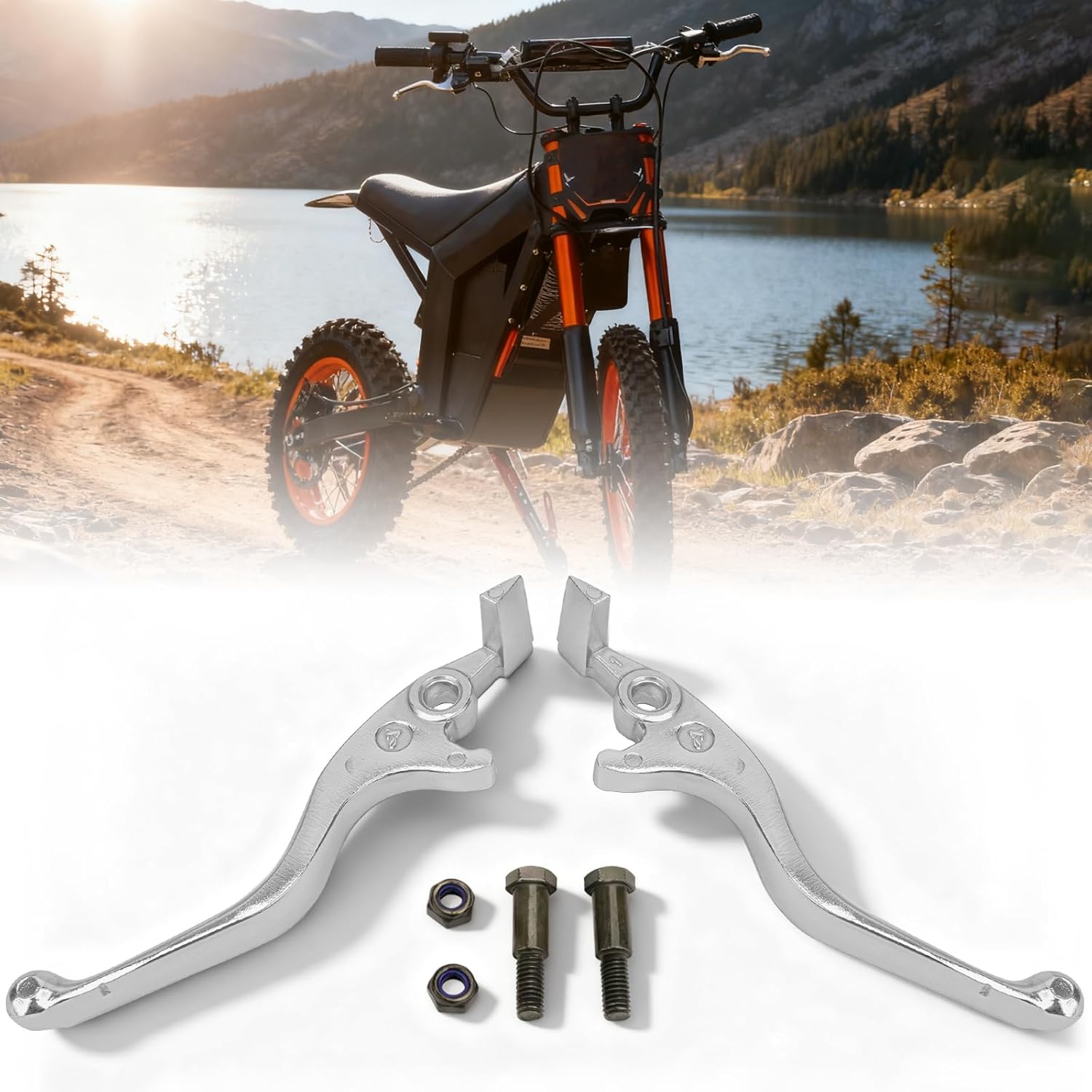 

Jerbor 2Pcs Upgraded Brake Levers for Tuttio Soleil01 Drit Bike, Original High Strength Anti-Rust Durable A Pair of Left and Right Clutch Handbrake серебряный