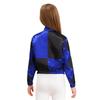 Girls Horse Riding Costume Long Sleeve Color Block Zipper Jacket Patchwork Design Halloween Dress Up