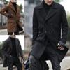 Autumn and Winter Woolen Men's Coat Medium and Long Double-breasted Dragon and Phoenix Jacket
