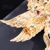 Rhinestone Horse Jewelry Brooch Colorful Shiny Enamel Wings Galloping Fantasy
