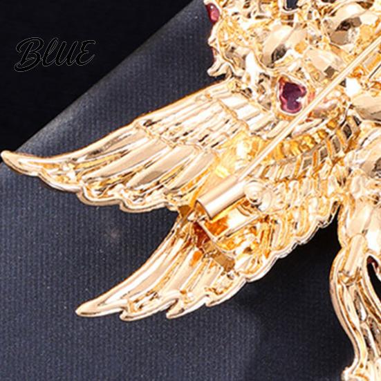 Rhinestone Horse Jewelry Brooch Colorful Shiny Enamel Wings Galloping Fantasy