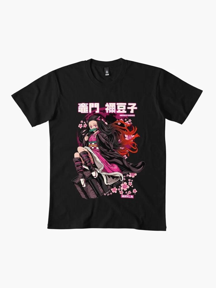 Anime Demon Slayer Nezuko Mini Cute Hot Basic Unisex T Shirt S