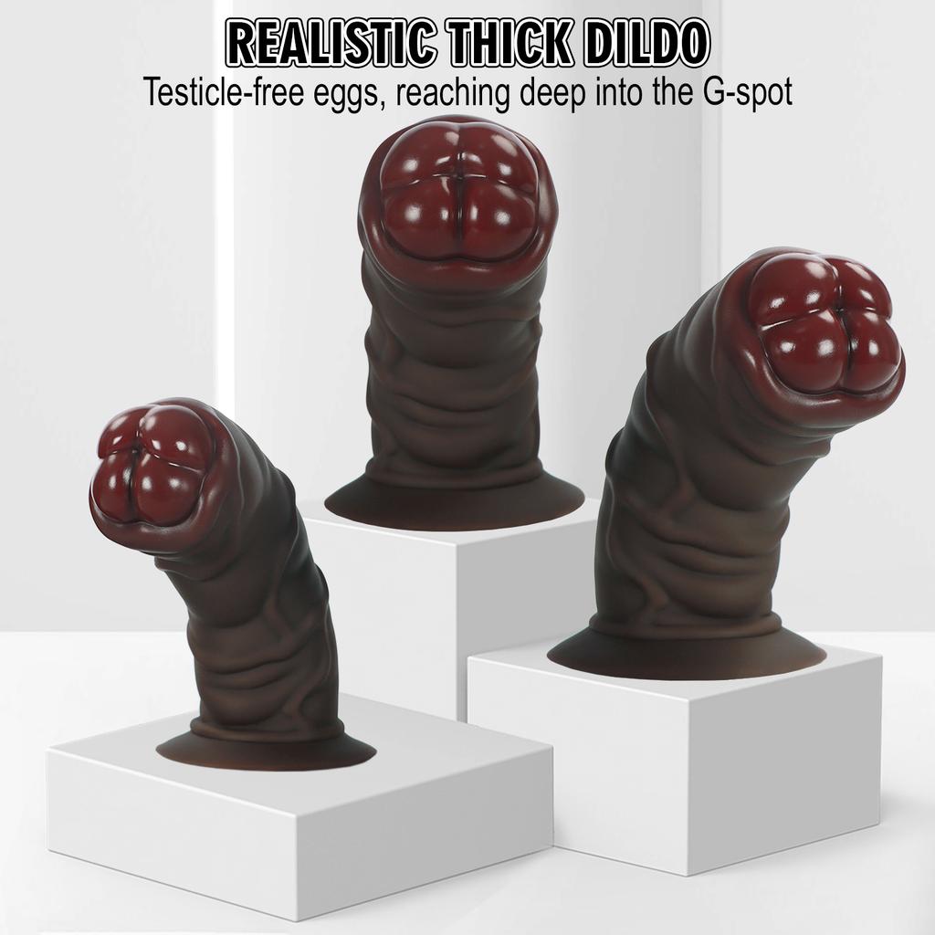 Neuer Silikon-Dildo mit Saugnapf Dicke Penis Vaginalstimulator G-Punkt Klitoris Masturbator Großer Schwanz Erwachsenenspielzeug für Frauen Sexprodukte Paarkupplung