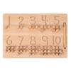 Number Wooden Puzzle Board With Insert Sticks Children Cognitive Development Toy