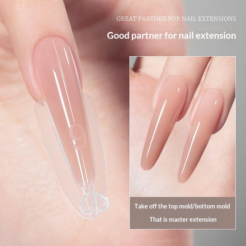 240 Stück Sandwich Dual-Nagelformen 15 Größen Verlängerungen - Dual-Formen Ober- und Unterform Lange Sarg-Mandel-Nagelkunstformen Maniküre-Werkzeug