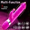 Rabbit Dildo G Spot Vibrator with 10 Modes Sensory Sex Toy for Clitoris G-spot Stimulation Vibrator Stimulator Massager Women Toys for Pleasure Sex