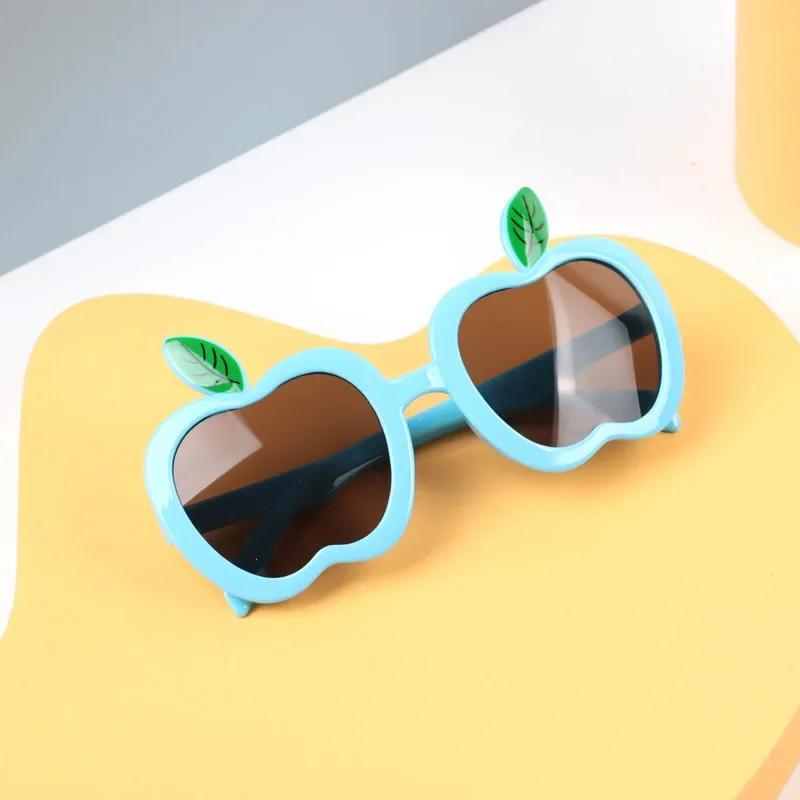 Cute Apple-Shape Children'S Sunglasses Trendy Beach Sun Glasses Uv400 Girls Boys Eyeglasses Outdoor Shades Decoration Eyewear