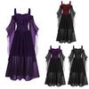 Beautifully Designed Witch Dress For Cosplay Halloween And Carnival Parties