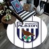 West Brom,Round Area Rug,Carpet Rug for Living Room Bedroom Sofa Playroom Decor,Non-slip Floor Mat