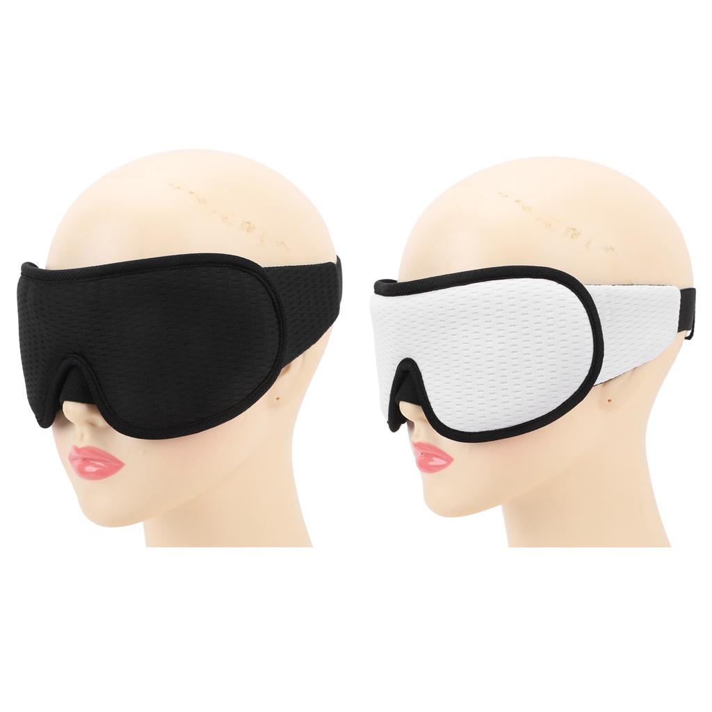 3D Sleep Mask Light Blocking Breathable Lightweight Memory Foam 3D Contoured Cup Eye Mask for Side S