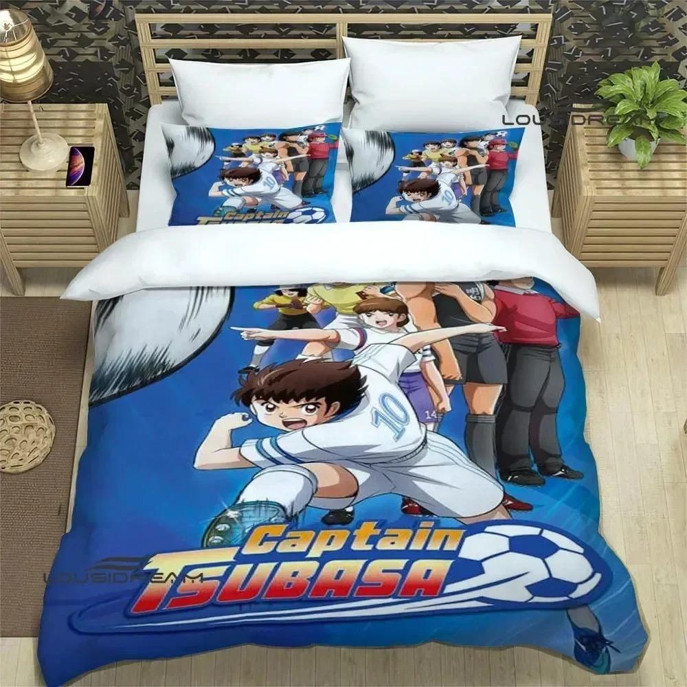 

Captain Tsubasa Cartoon Bedding Sets exquisite bed supplies set duvet cover bed comforter set bedding set luxury birthday gift EU SuperKing 260x220