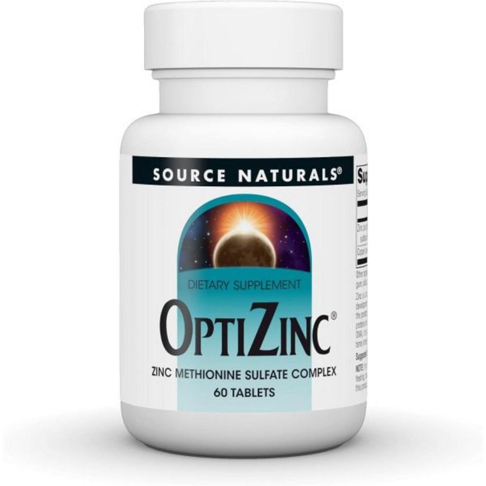 Source Naturals Optiziz Zinc Methionine Sulfate Complex 60 Tablets