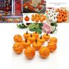 12pcs Artificial Mini Foam Pumpkin Simulation Props Perfect For Halloween Party Decoration