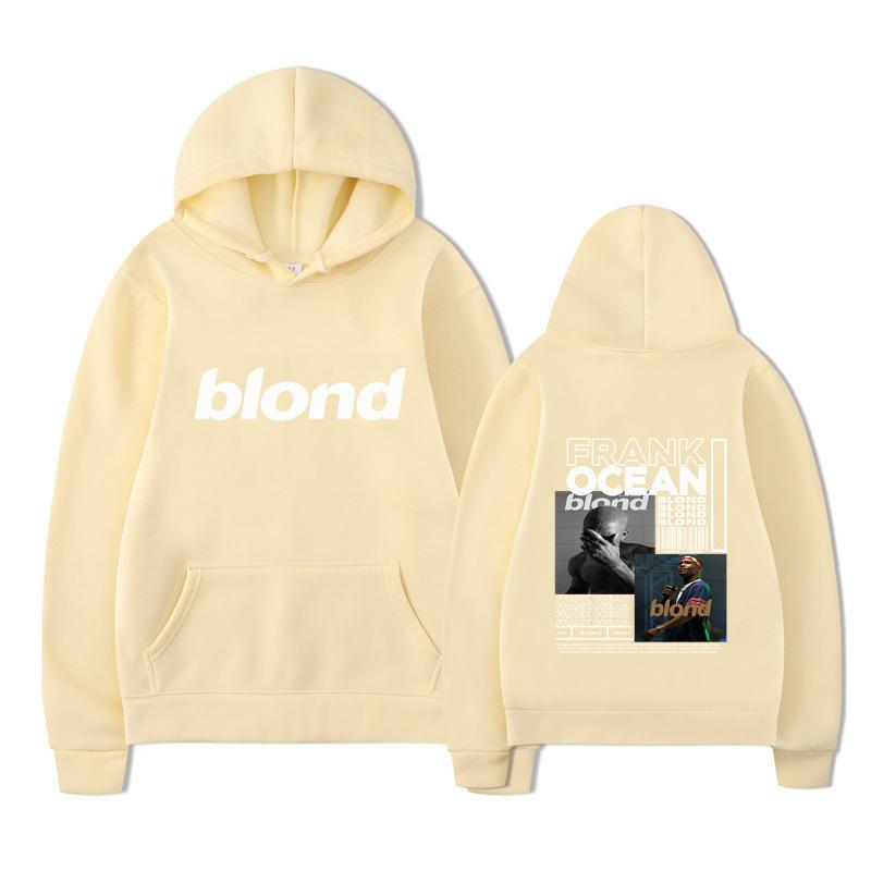 New blond Amazon autumn and winter new fleece urban casual hooded sweater