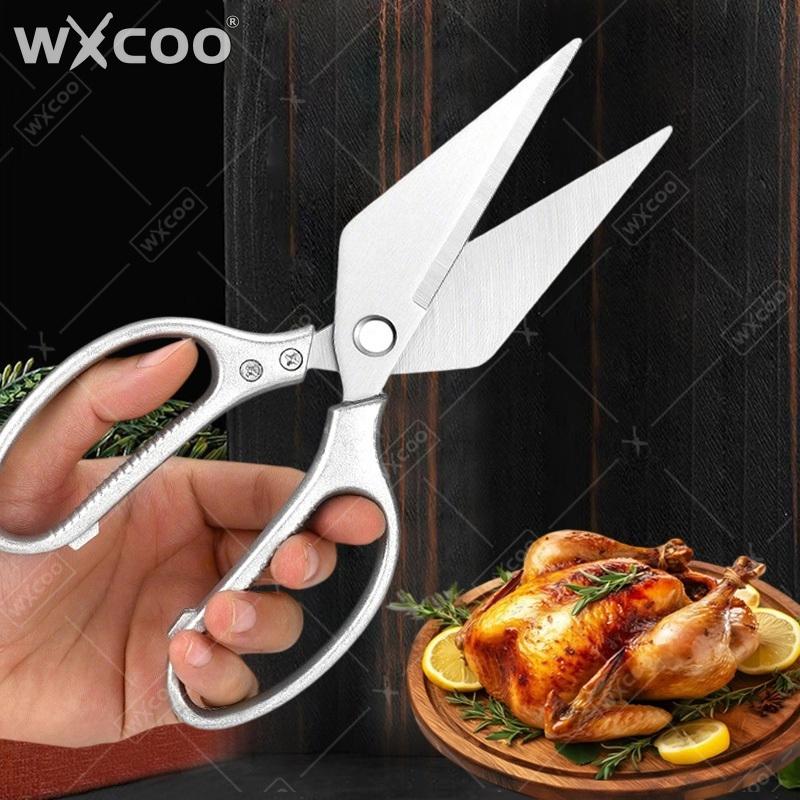 WXCOO Professional Kitchen Scissors Multipurpose Stainless Steel Ultra Cooking Poultry Shears for Bones Meat Chicken