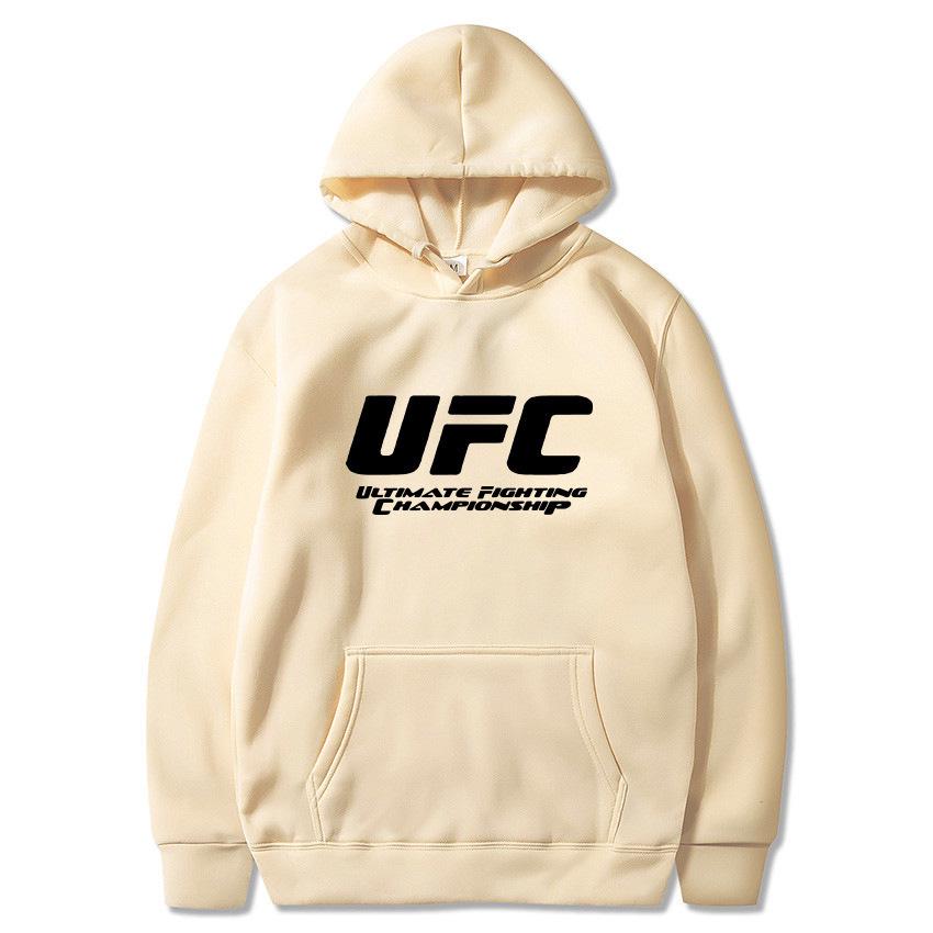Unisex Herbst/Winter UFC Bedruckter Hoodie - Trendige Plus Samt Freizeit Sportbekleidung