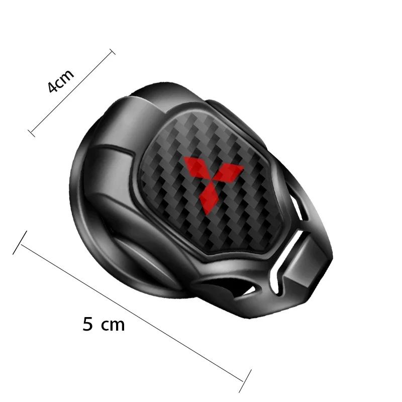 Car One Button Start Stop Cover Sticker for Mitsubishi Badge Lancer Pajero ASX Outlander Eclipse Galant Montero L200 Inner Decor