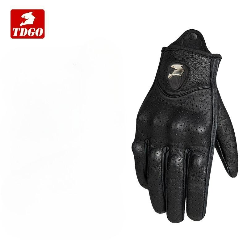 Motorcycle Riding Gloves Four Seasons Summer Unisex Carbon Fiber Touchscreen Shockproof Breathable Motorcycle Rider Gloves