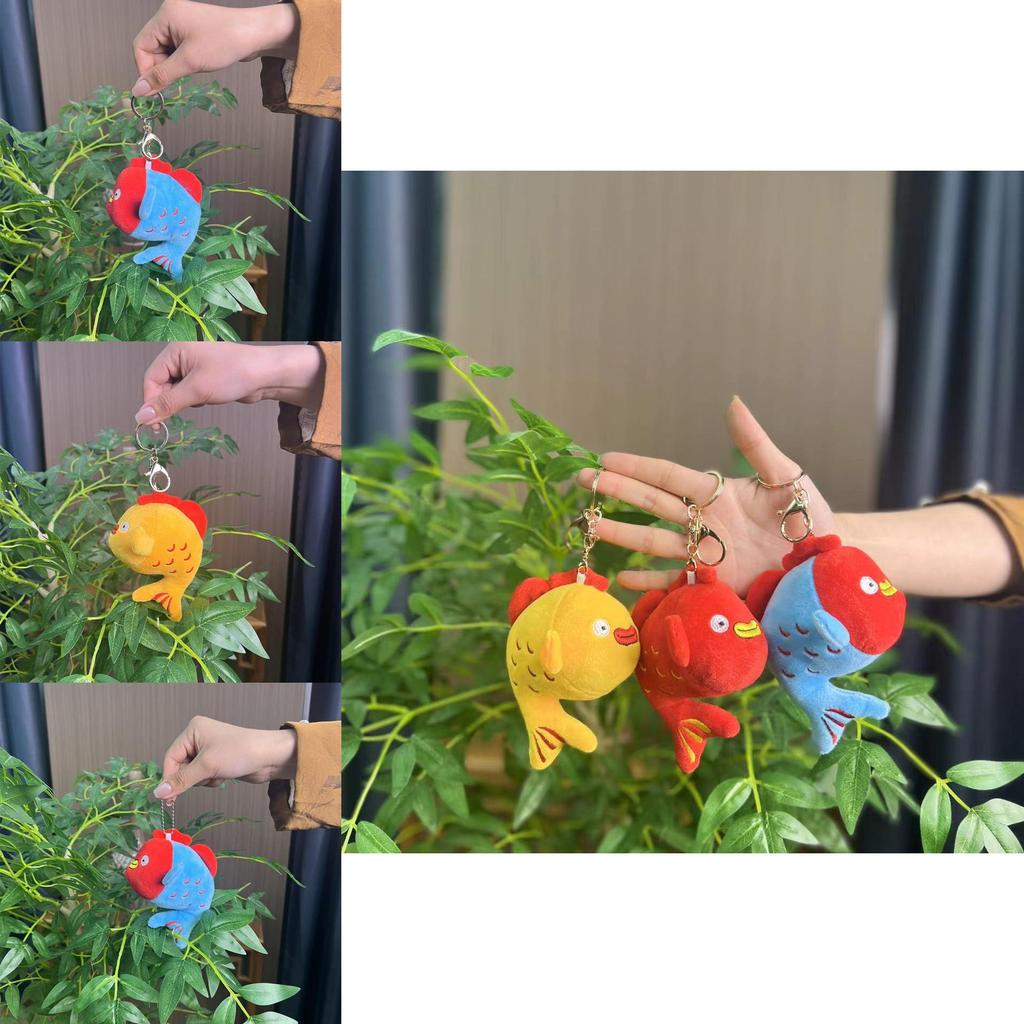 Delightful And Eye-catching Wenchang Fish Plush Keychain Cute Animal For All Ages