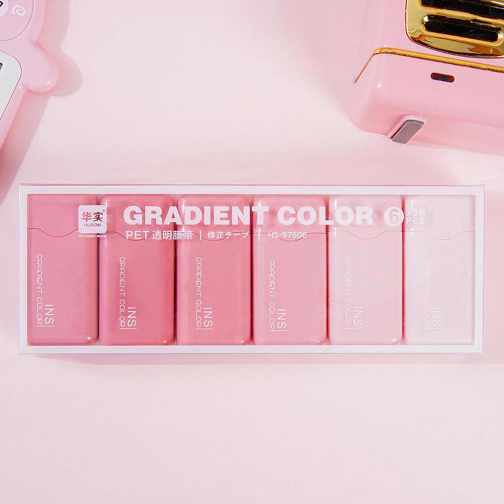 

1 коробка 6 штук милые кавайные корректирующие ленты для градации измененные инструменты школьный офис корректор канцелярские принадлежности милые новинки