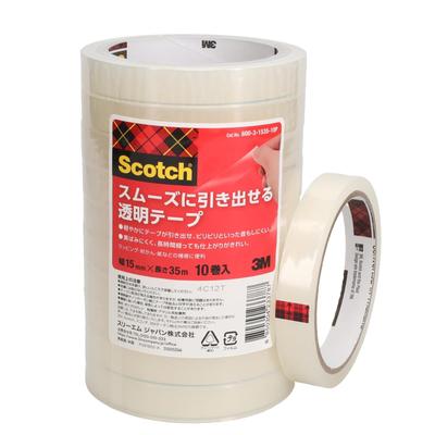 Scotch Clear 15mm X Smooth-Retractable Tape, 35m, 10-Pack, 600-3-1535-10P