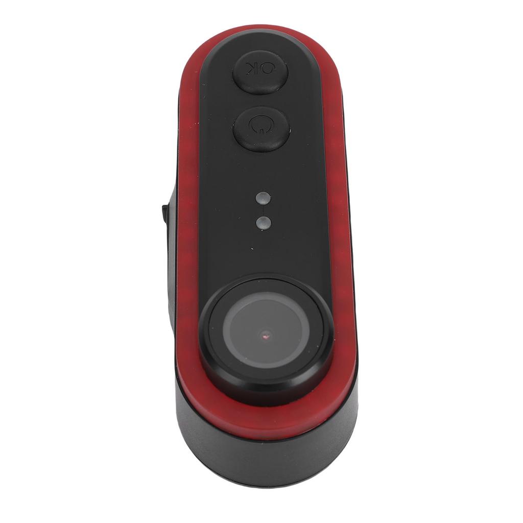 Sykkelkamera 1080P 150 graders vidvinkel IPX6 vanntett oppladbart sykkel bakkamera med baklys APP