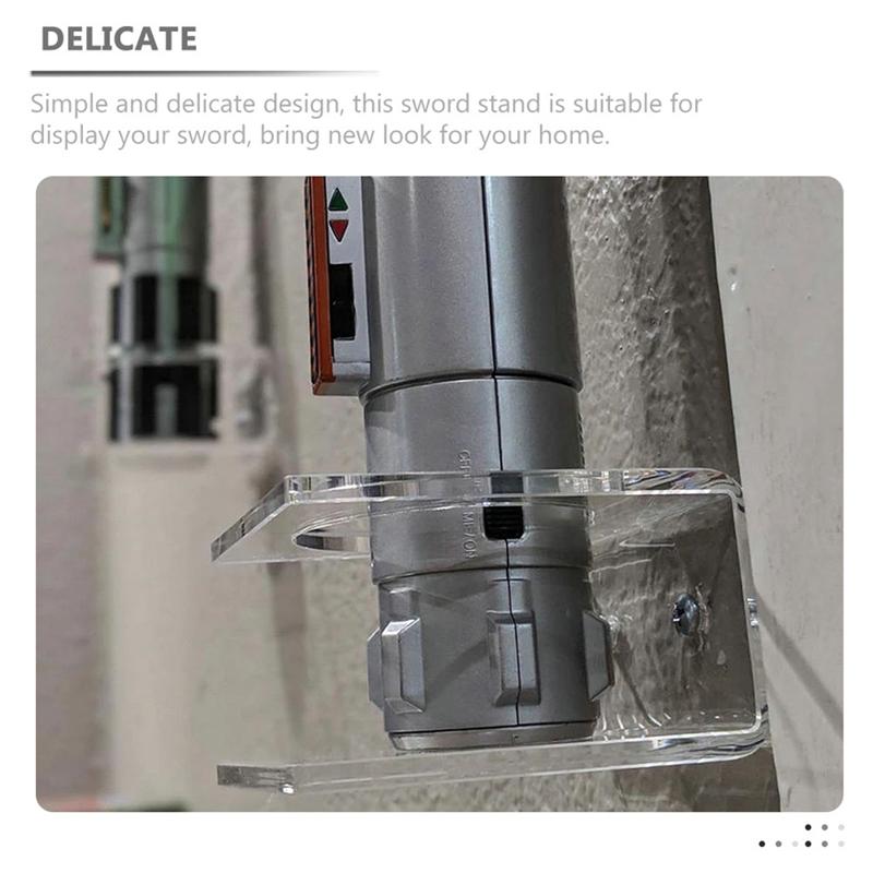 A95I-Transparent Lightsaber Wall Mount Storage Stand Lightsaber Stand Wall Shelf Mount