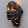 LED-Wandleuchte 'Cracked Soul' 3D-Harzkunst mit Lavariss-Effekt, Illusion eines warmen Leuchtens, Energieeinsparung & Einfache Installation, Perfekt für Halloween & Moderne Deko