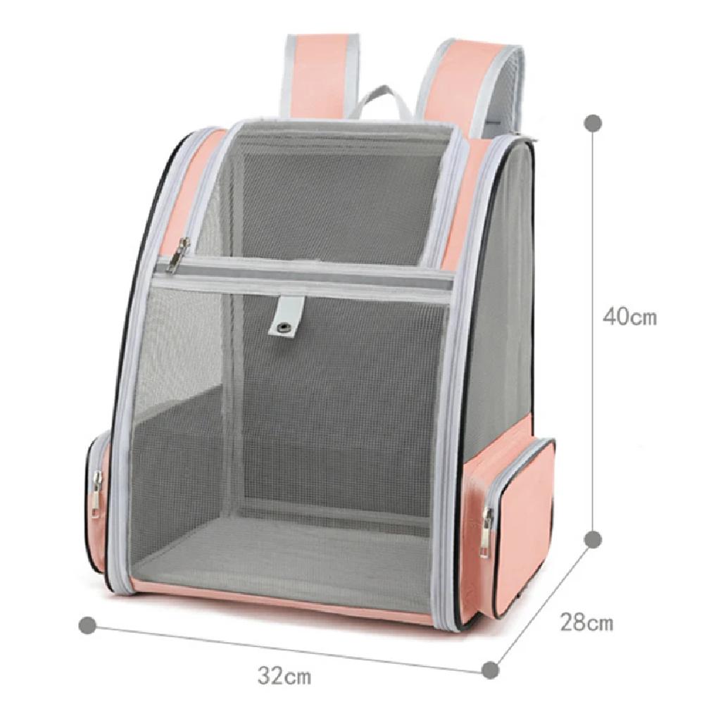 Bolsa Transportín para Gatos Mochila de Viaje para Exteriores para Gatos Perros Pequeños Bolsa Transportadora para Gatos Transpirable Adecuada para Gatos de Hasta 6 kg