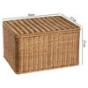 Nordic Style Rattan-Look Woven Storage Box with Lid for Bedroom and Household Organization.