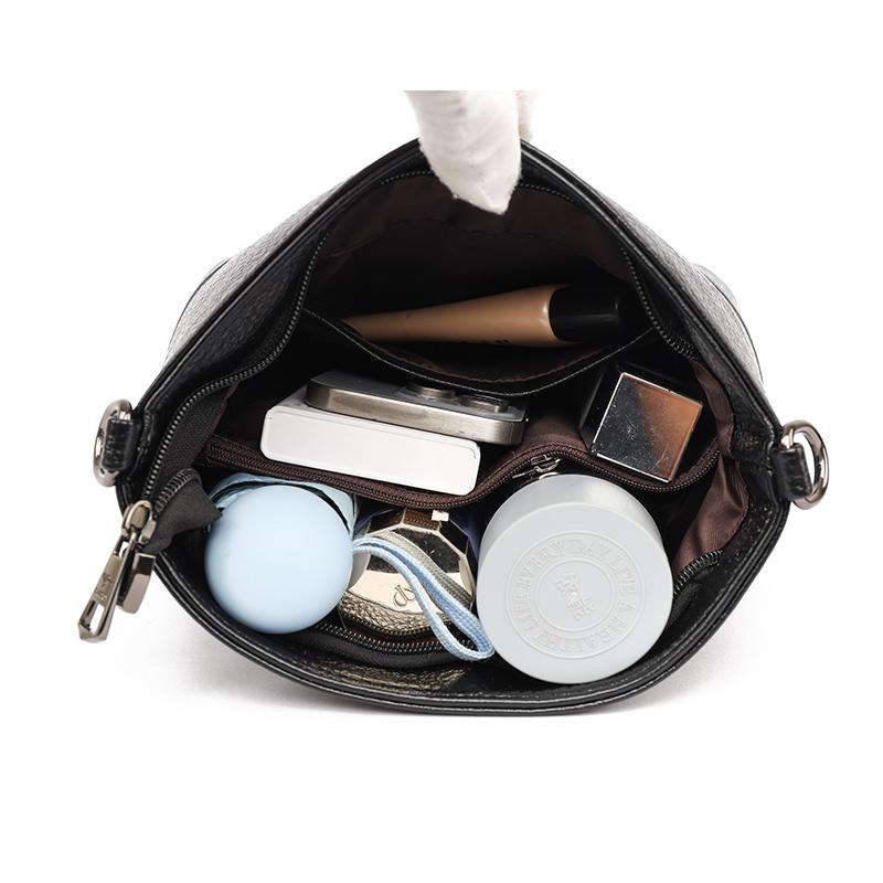 Multi Functional Casual Crossbody Bag PU Soft Leather Retro Crossbody Bag Women's Shoulder Bag Simple Casual Bag