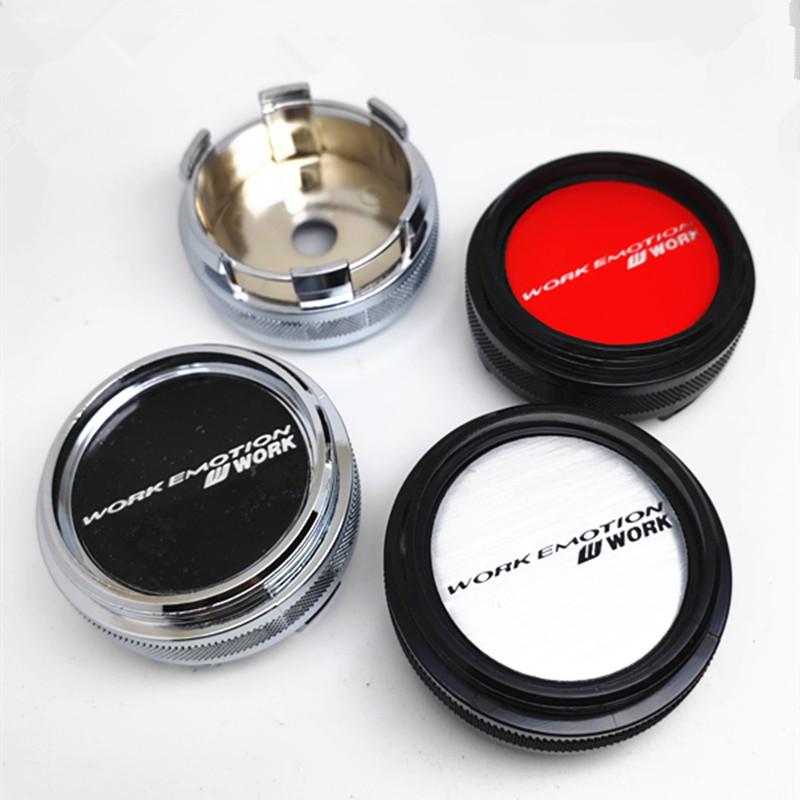 4 τεμάχια 62mm 56mm W Work Emotion Καλύμματα Κέντρου Τροχού Κάλυμμα Κέντρου Ζάντας Αυτοκινήτου Καλύμματα Τροχών Αδιάβροχα Καλύμματα Κέντρου Σήμα