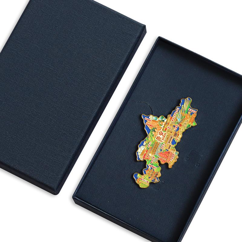 Binzhou Gelber Fluss Turm Magnet, Haifeng Pagode & Zhonghai Park. Kulturtourismus-Geschenk.